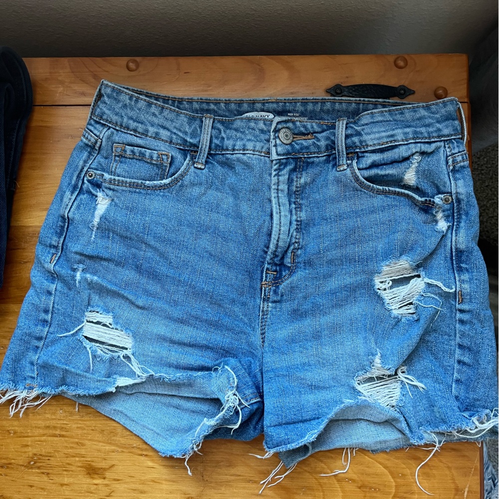 High rise Jean Shorts